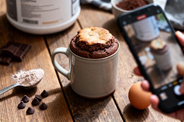 mug cake protéiné chocolat